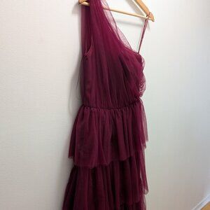 ONE SHOULDER TULLE CHI CHI LONDON DRESS